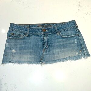 Vintage Abercrombie & Fitch Cutoff Denim Mini Skirt
